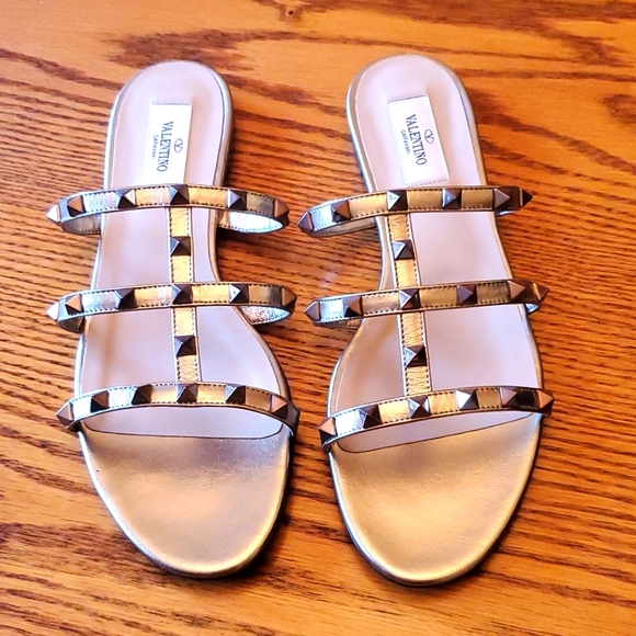 Valentino Garavani Shoes - New! Valentino Caravani sandals.Size 9 runs smaller, color gold.